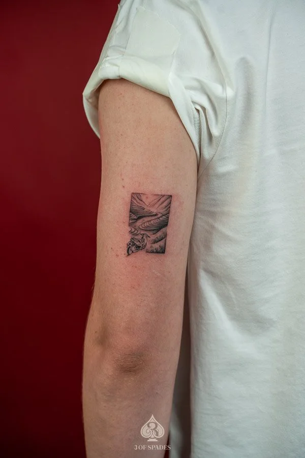 Scooter and Ha Giang Tattoo | 3 of Spades Hanoi