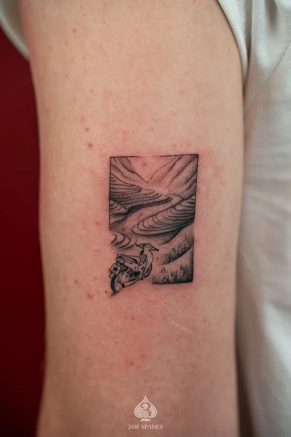Scooter and Ha Giang Tattoo