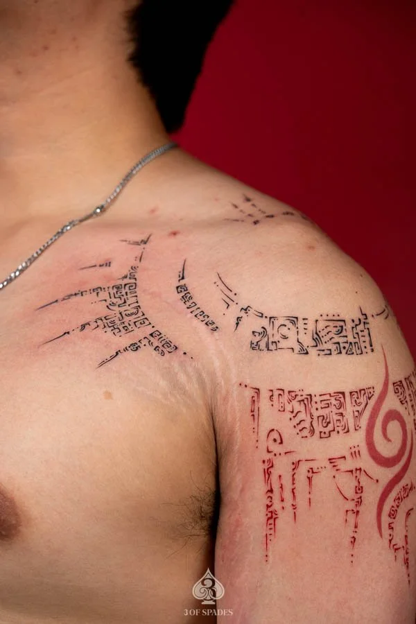 Scripture Shoulder Tattoo