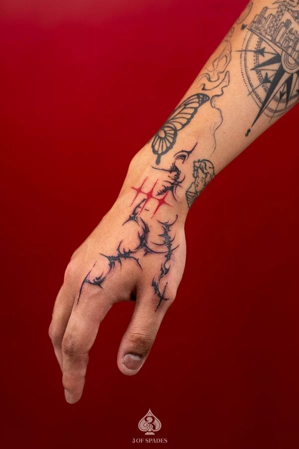 Sigilism Hand Tattoo