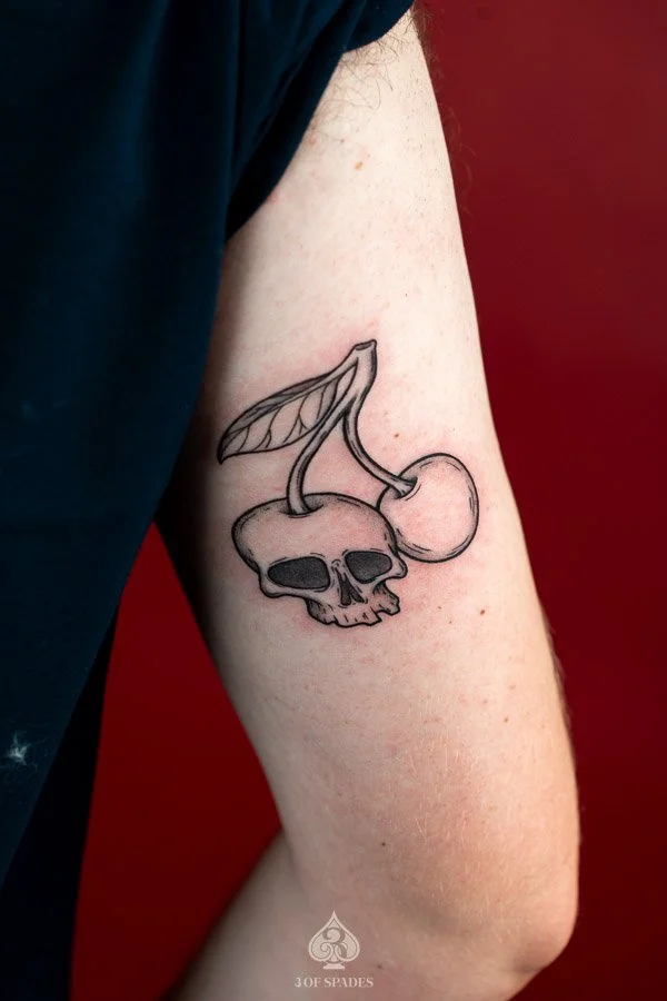 Skull Cherry Tattoo