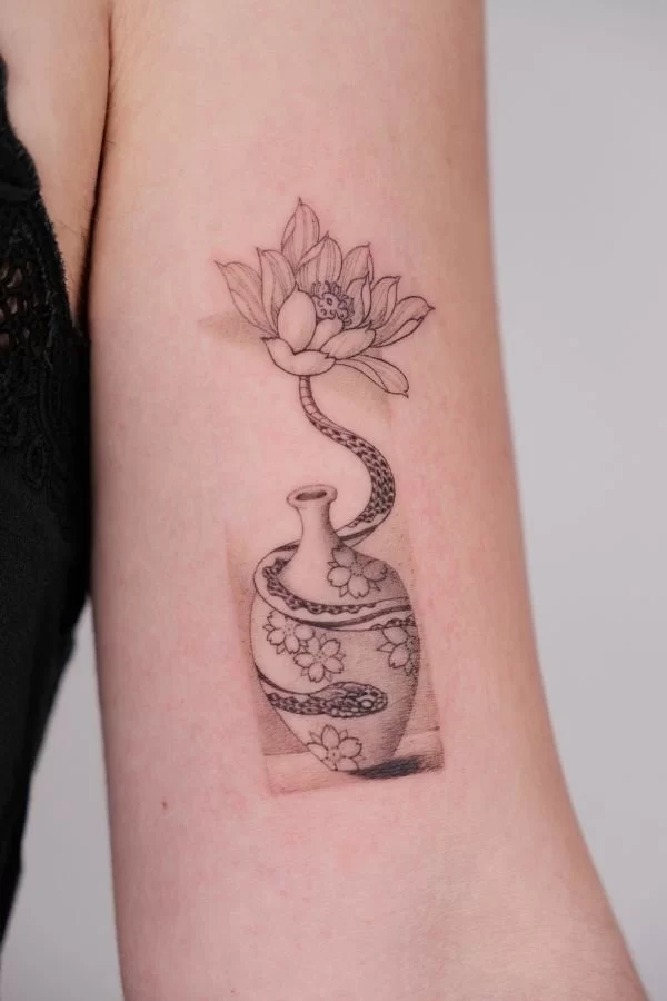 Snake Lotus Vase