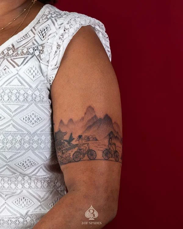 Vietnam Countryside Tattoo | 3 of Spades Hanoi