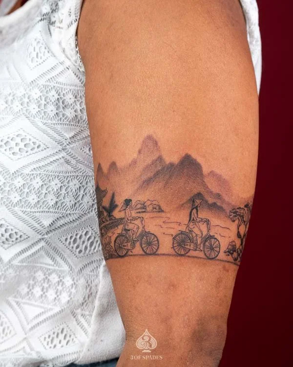 Vietnam Countryside Tattoo | 3 of Spades Hanoi