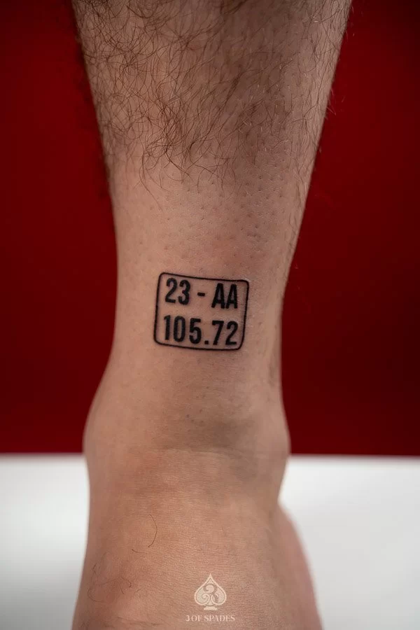 Vietnam Scooter License Tattoo