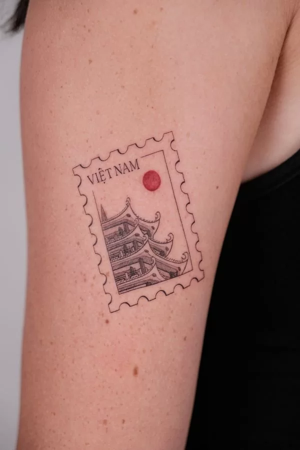 Vietnamese Temple Stamps
