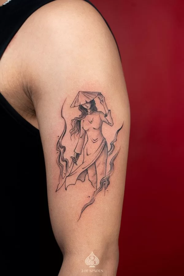Vietnamese Woman Warrior Tattoo