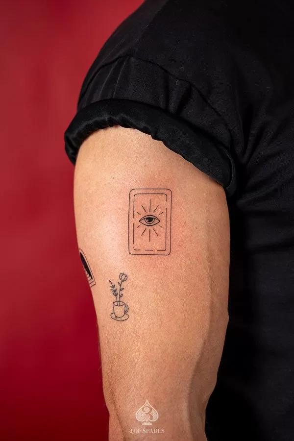 Mini Eyes Card Tattoo