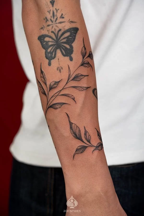 Leaf Brach Tattoo