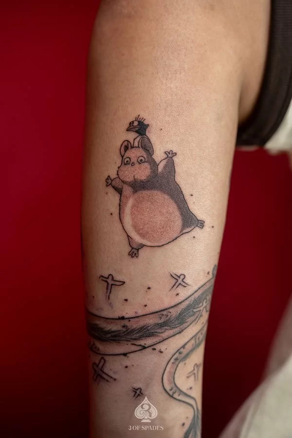 Totoro Mini Tattoo