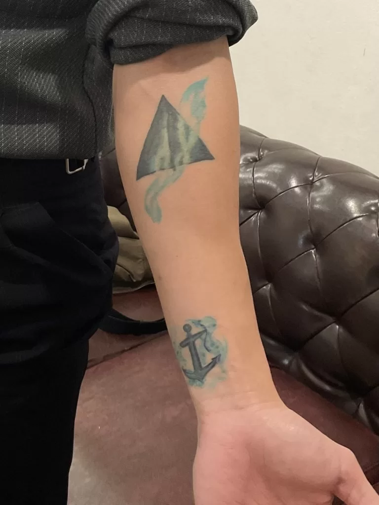 Color Graphic Tattoo Cover-up old tatt.