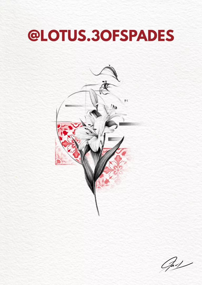 Floral Graphic Tattoo