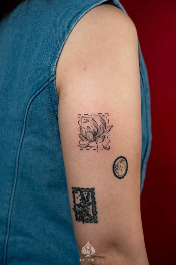 Lotus Stamp Tattoo