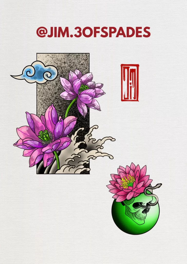 Lotus tattoo design 2