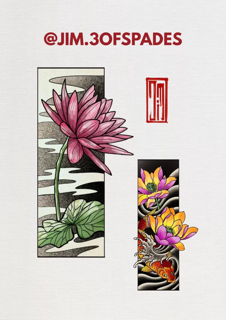 Lotus tattoo design 3