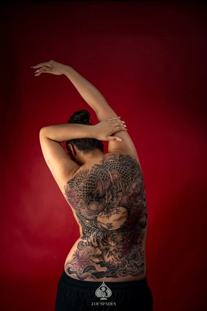 Oriental Dragon and Tiger Tattoo11