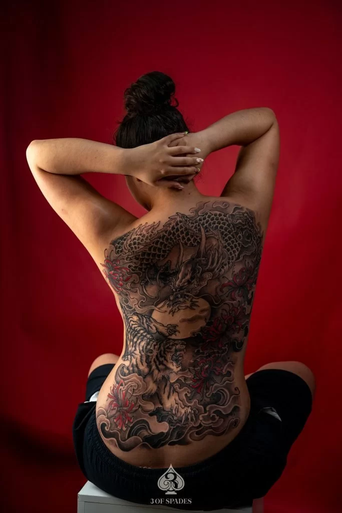 Oriental Dragon and Tiger Tattoo12