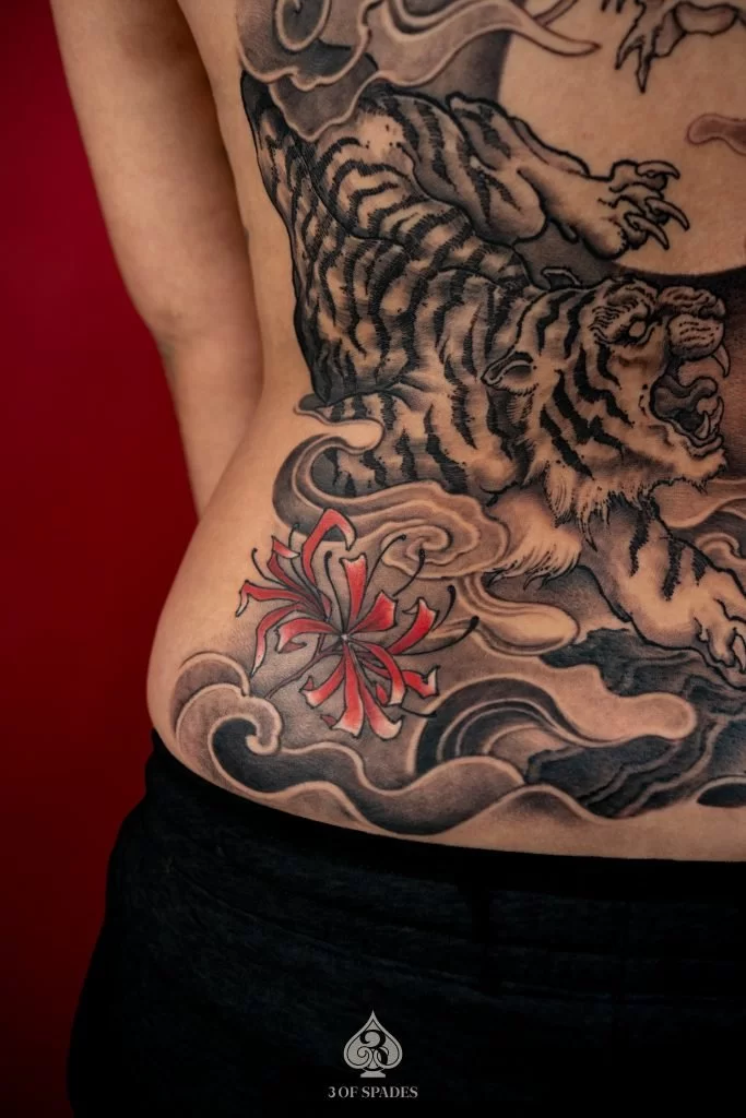Oriental Dragon and Tiger Tattoo6