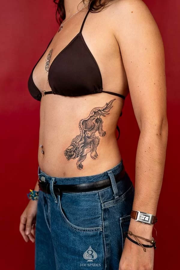 Qilin Tattoo_Hanoi 3 of Spades