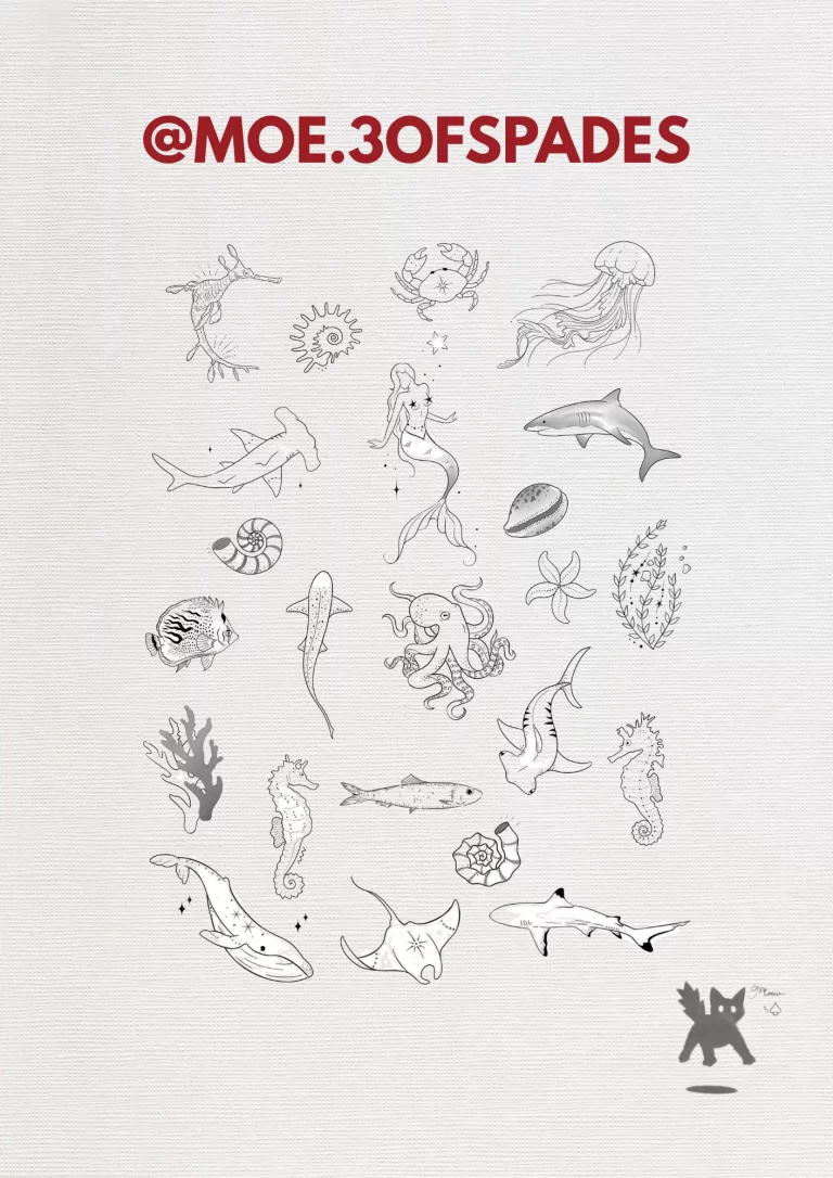 Sea creatures design 2