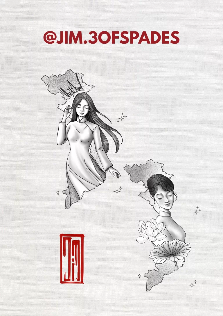 Vietnam Map Tattoo Design 1