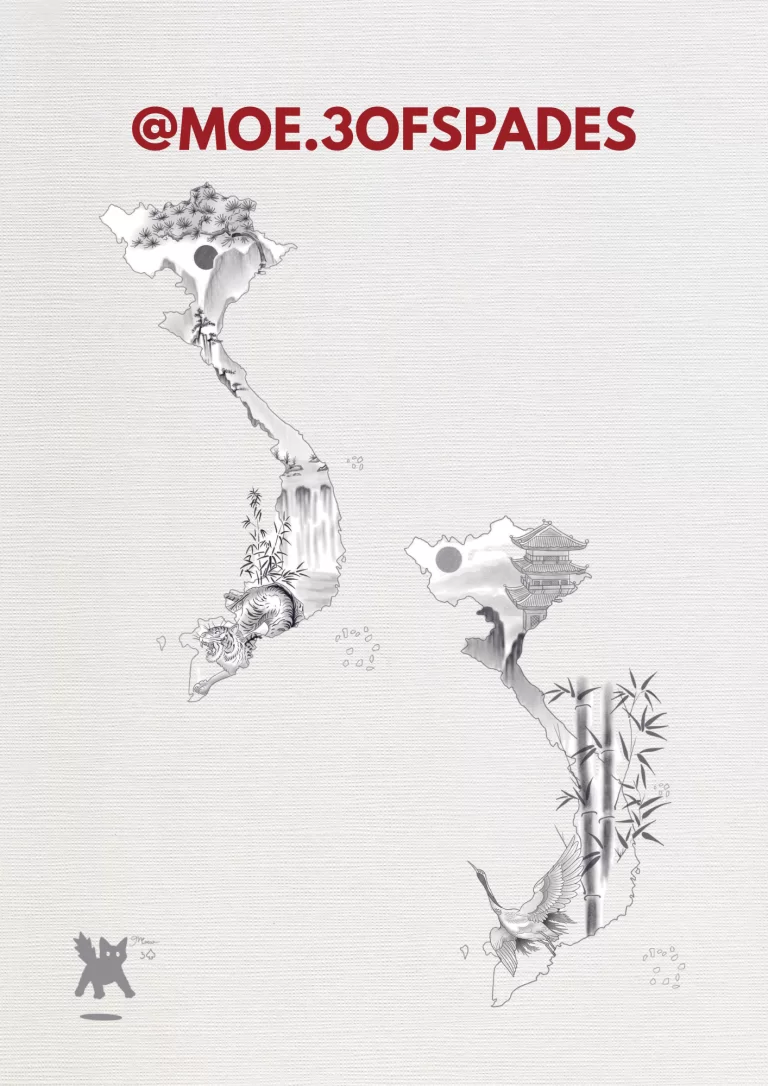 Vietnam Map Tattoo Design 2