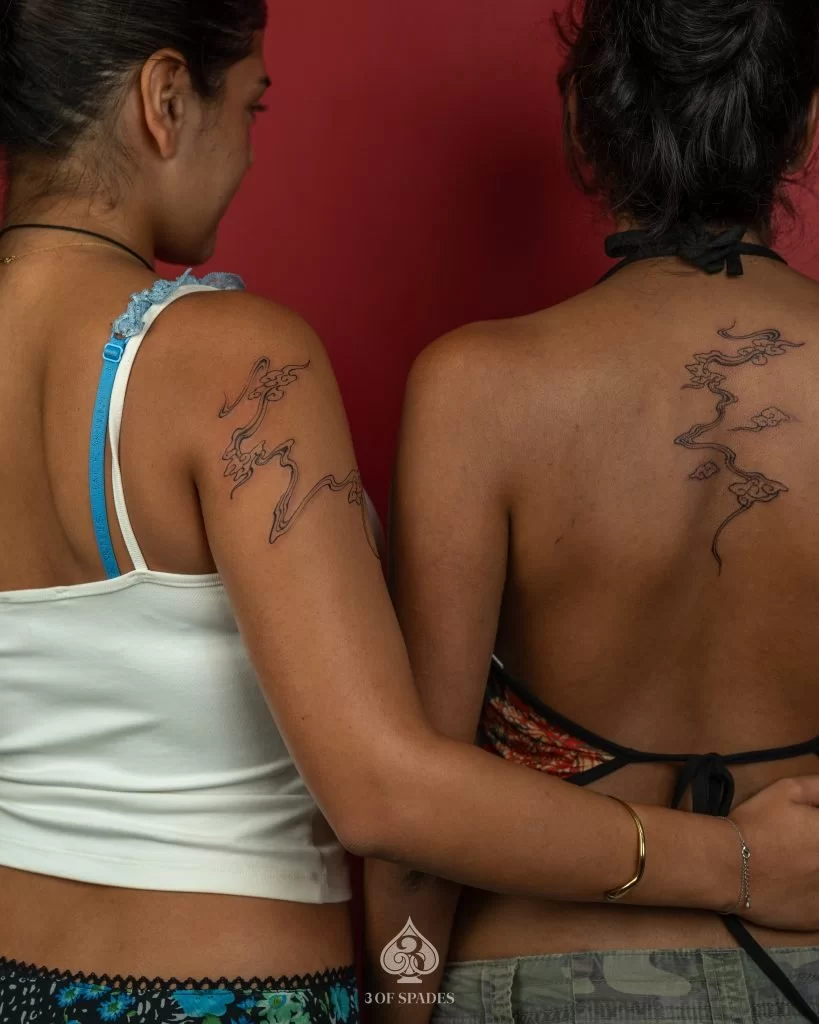 abstract ha giang loop tattoo.