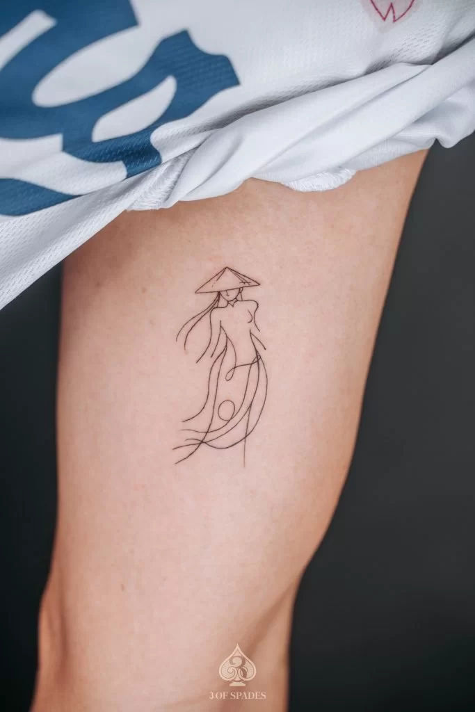 ao dai inspired tattoos
