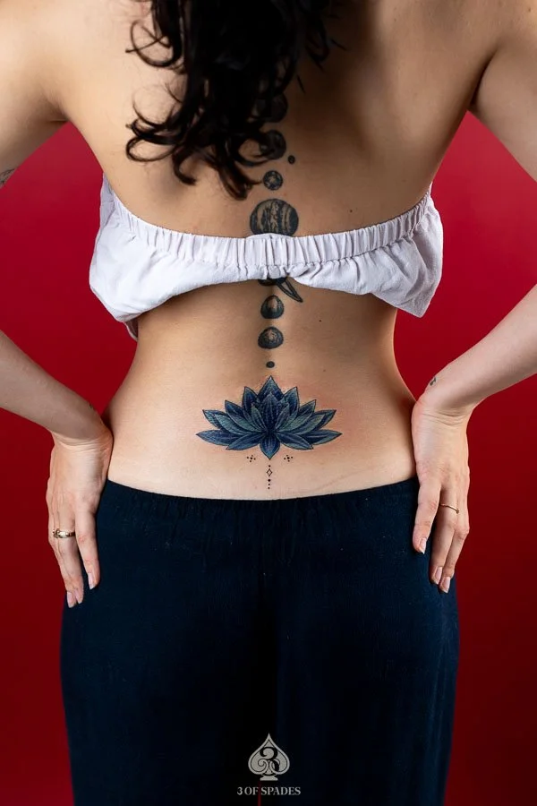 Black Lotus Cover-Up Tattoo