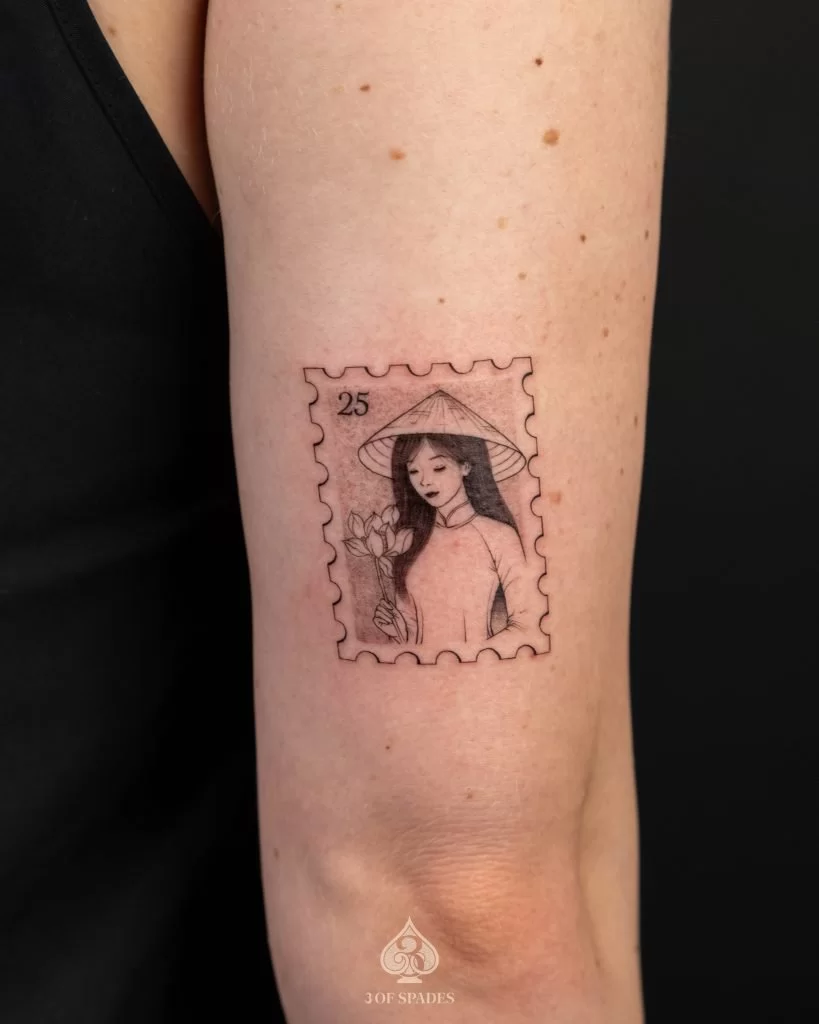 ao dai tattoos