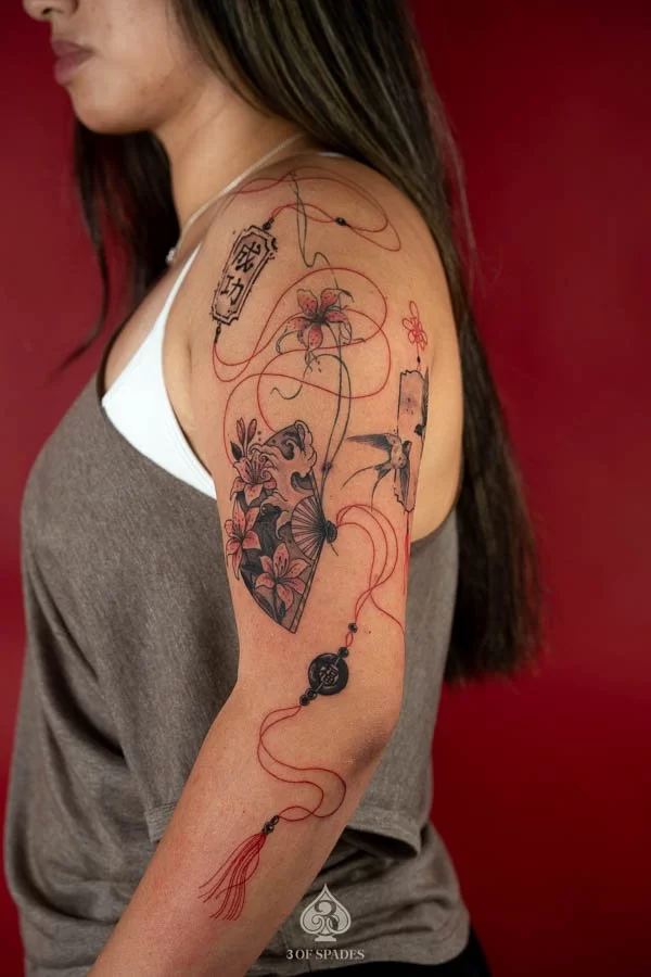 fan tattoo in hanoi