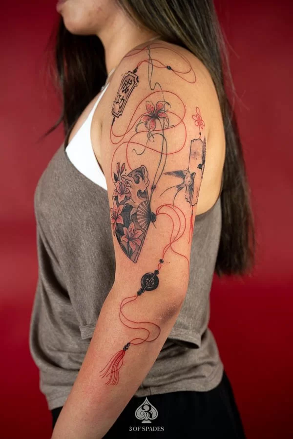 fan tattoo in hanoi