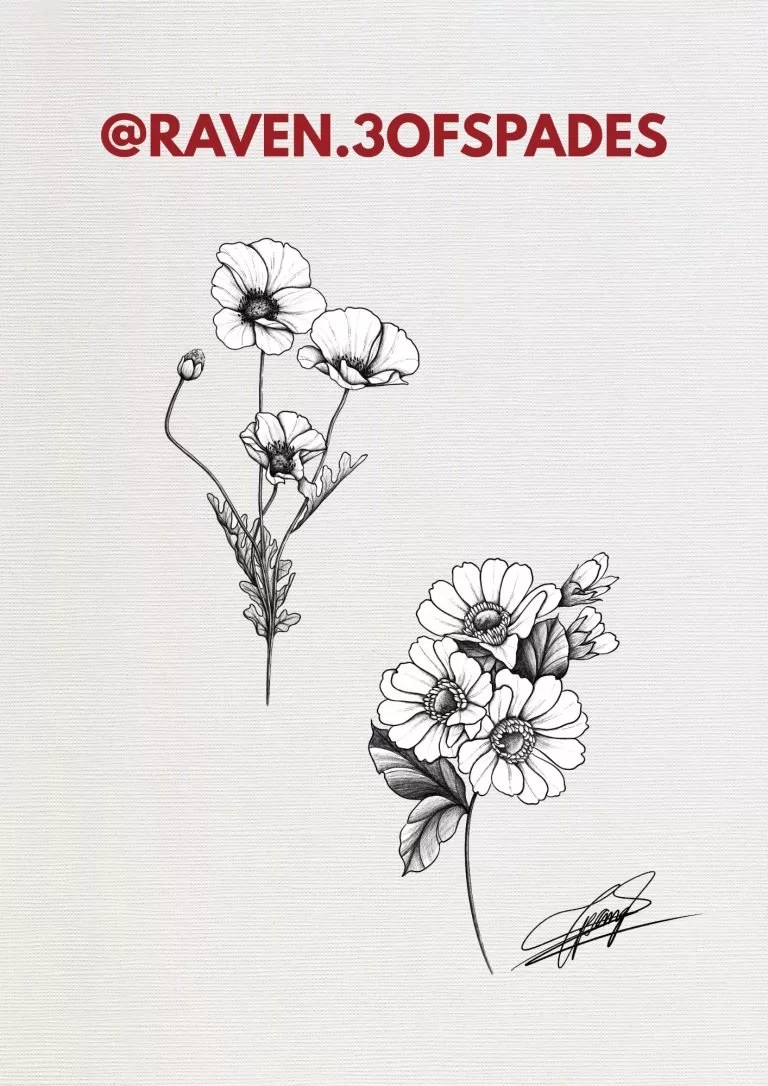 Floral Tattoo Design by Raven2
