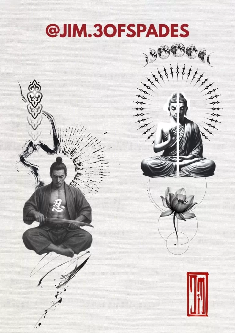 religious tattoo design by jim