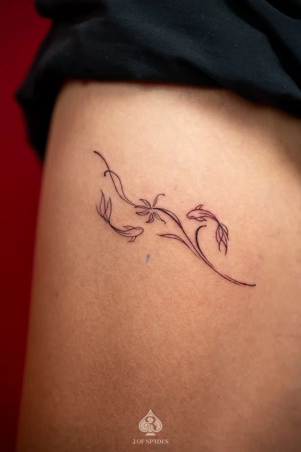Couple Koi Fish Tattoo meaning.