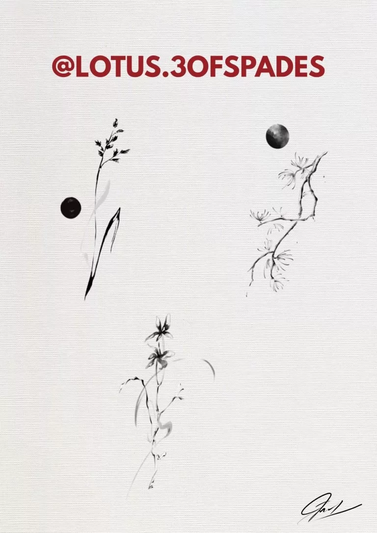 FLORAL TATTOO DESIGNS BY LOTUS