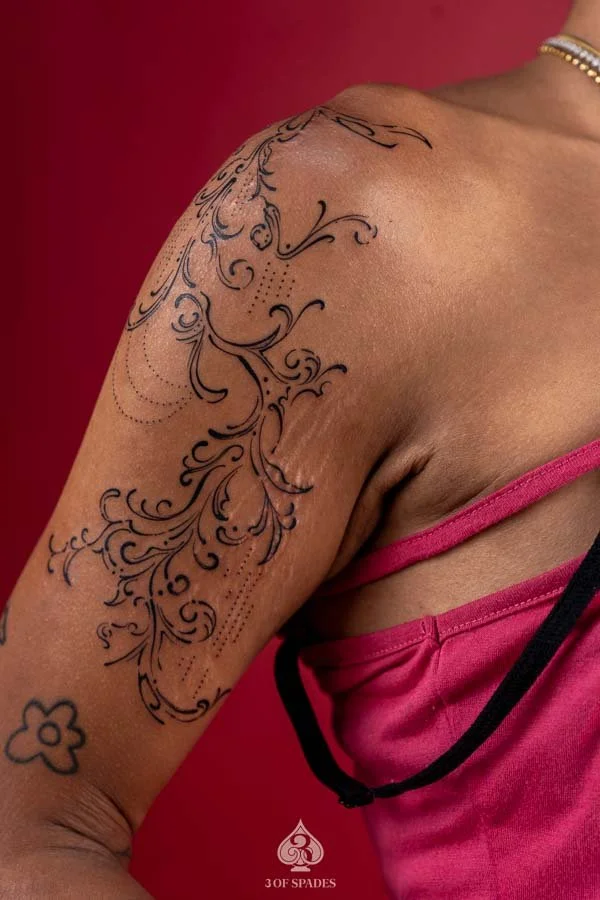 Gothic Shoulder Tattoo