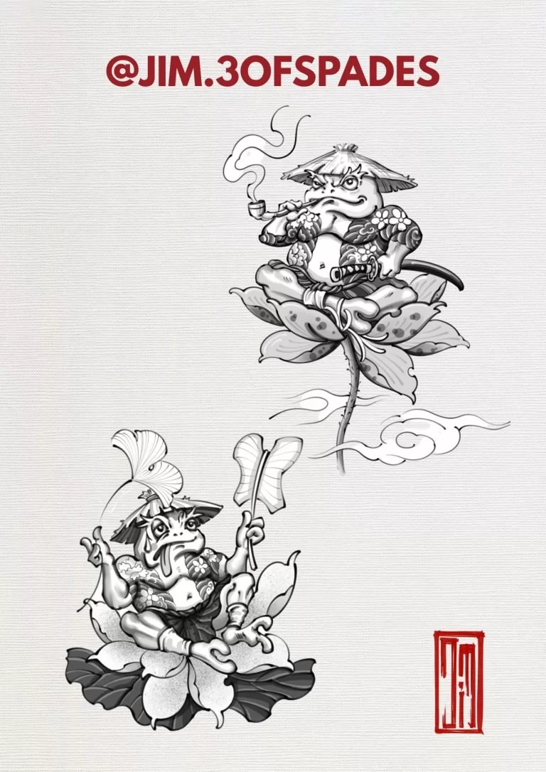 Frog Tattoo Design Idea
