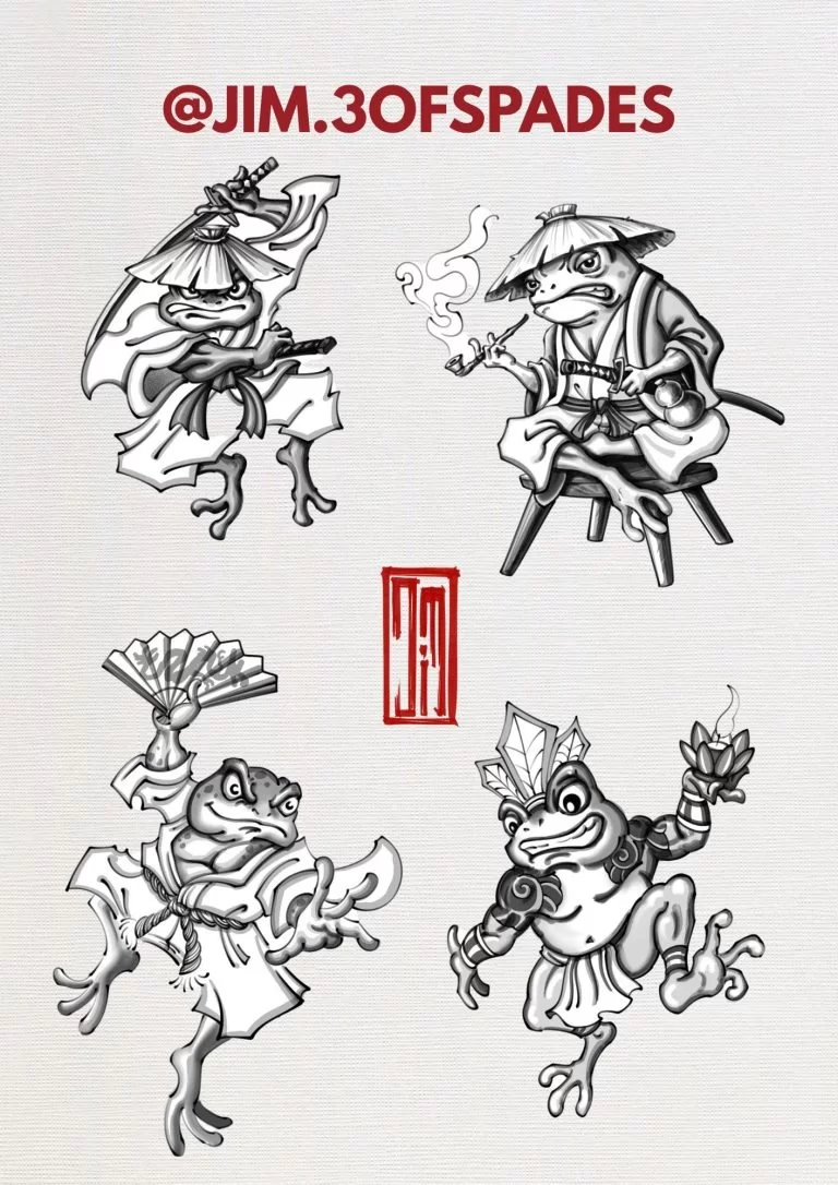 Frog Tattoo Design Idea