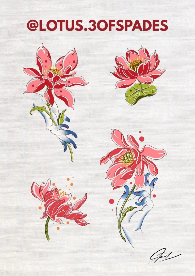 LOTUS TATTOO IDEAS BY LOTUS3OFSPADES4