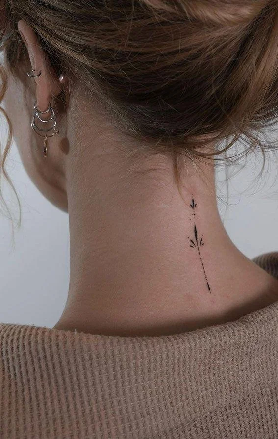back of neck tattoo place