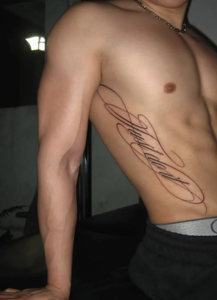 script ideas for side breast tatoo