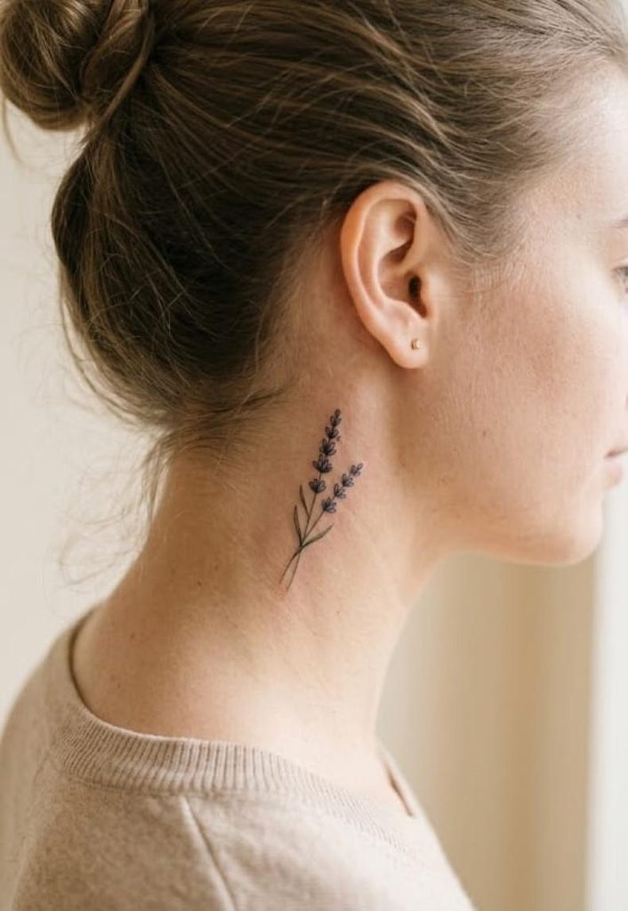 side neck tattoo place sample