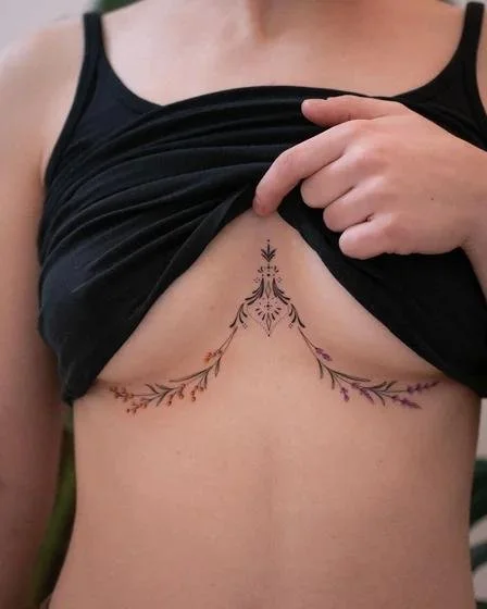 underboob breast tattoo