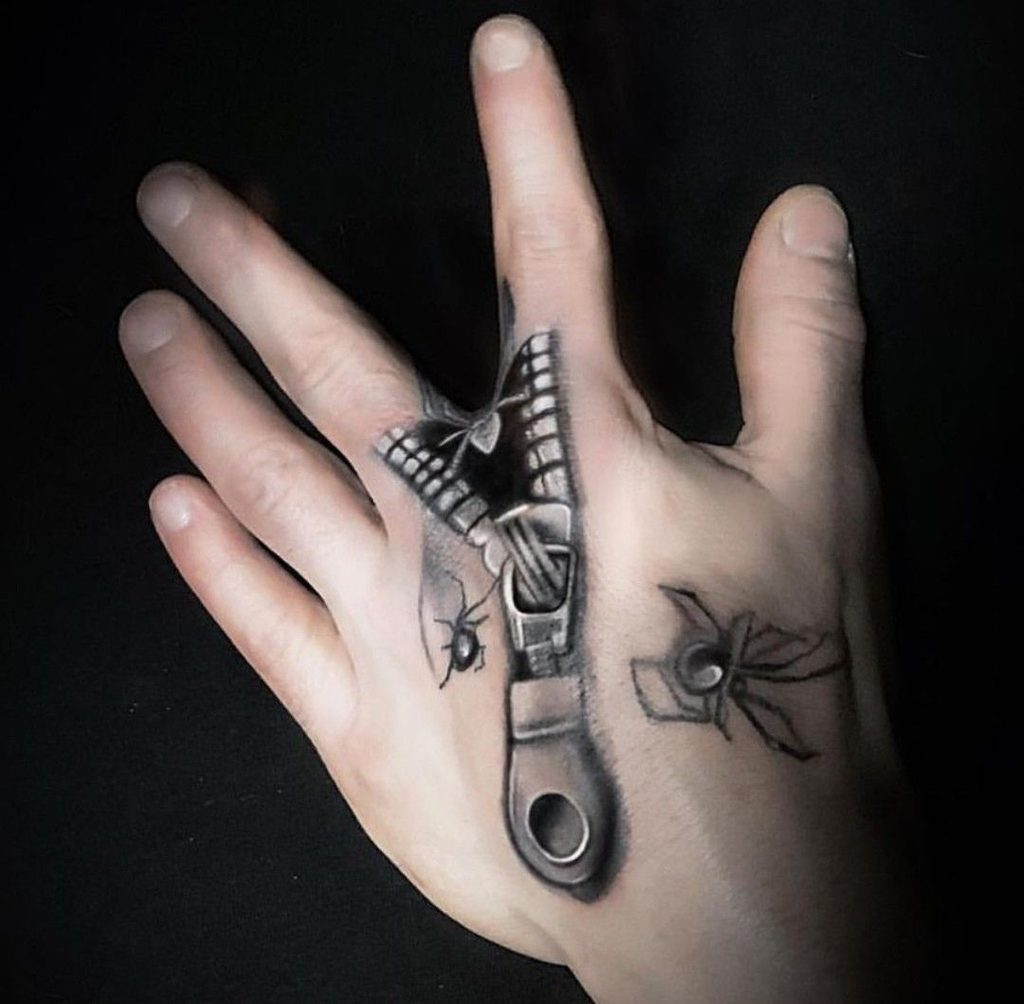 Zipper | 3D Realism Tattoo