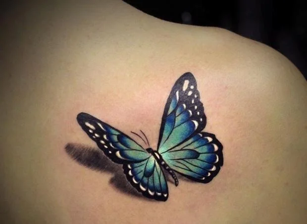 3D Butterfly Tattoo | 3D Realism Tattoo