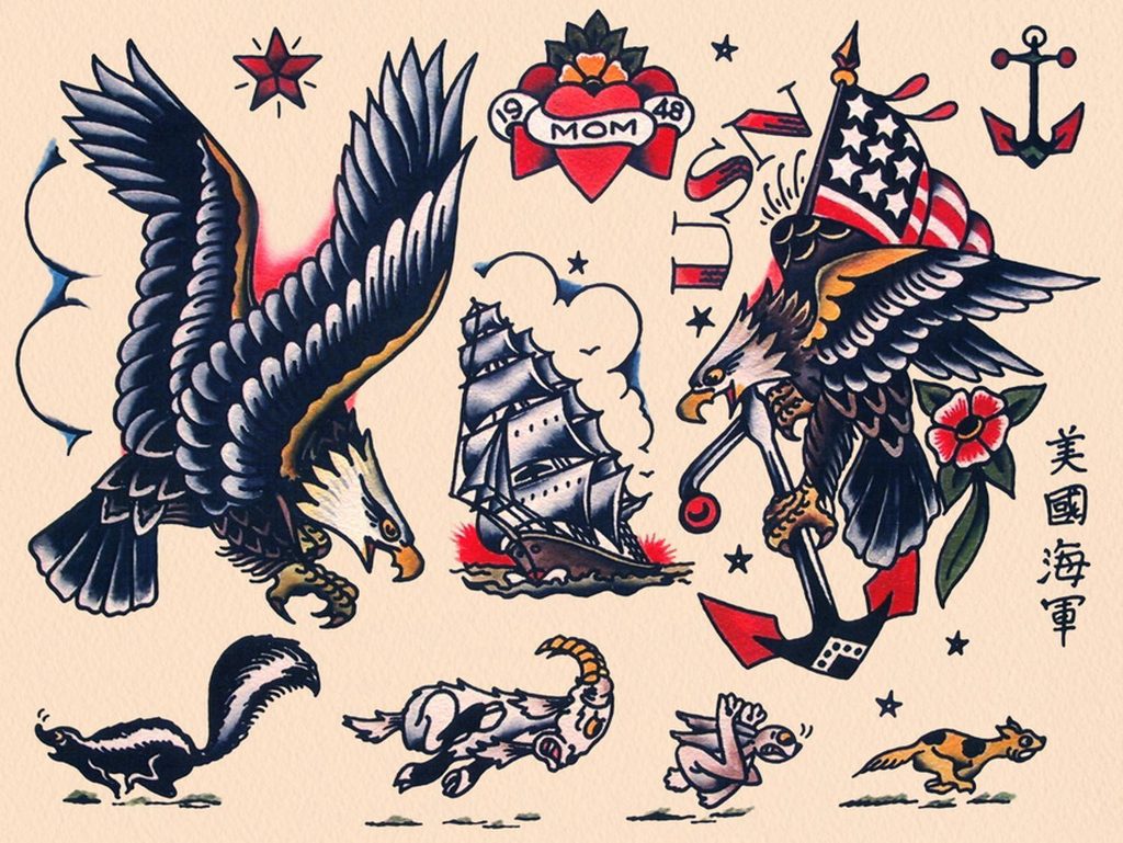American Traditional Tattoo Norman Collins: Sailor Jerry