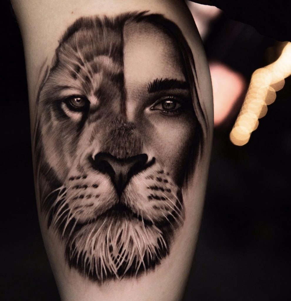 Black and Grey Realism Tattoo sample