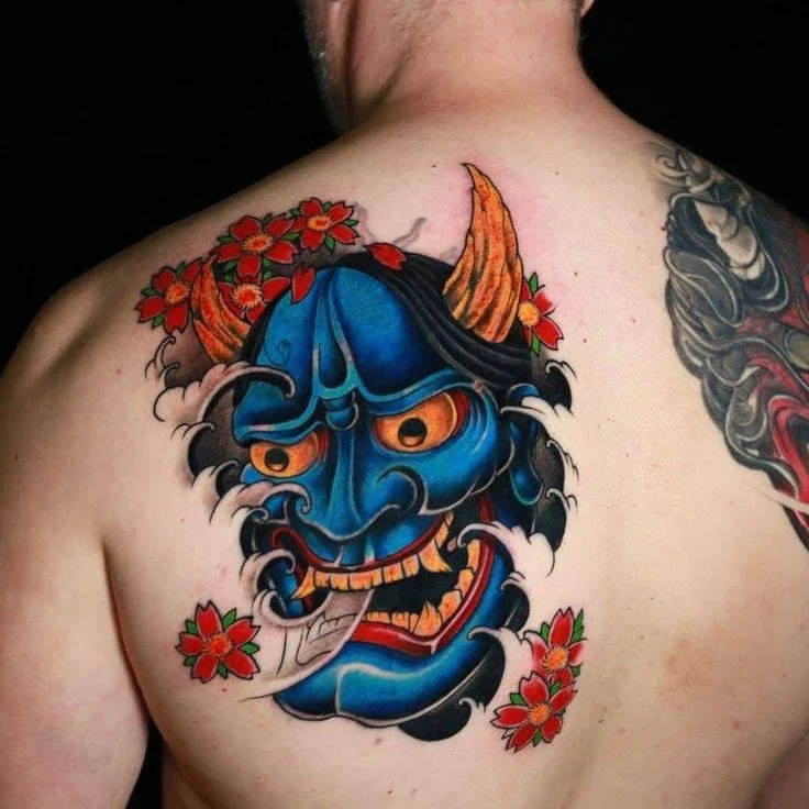 Japanese Oni Tattoo | Blue Tattoo