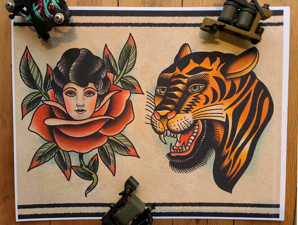 Bert Grimm: Classic American Traditional Tattoo imagery